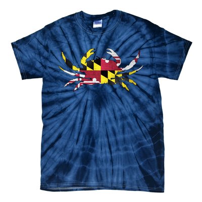 Maryland Flag Crab Tie-Dye T-Shirt