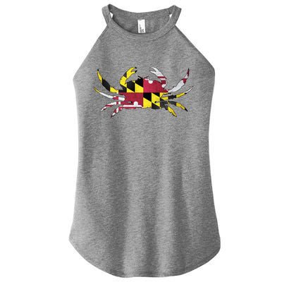 Maryland Flag Crab Women's Perfect Tri Rocker Tank