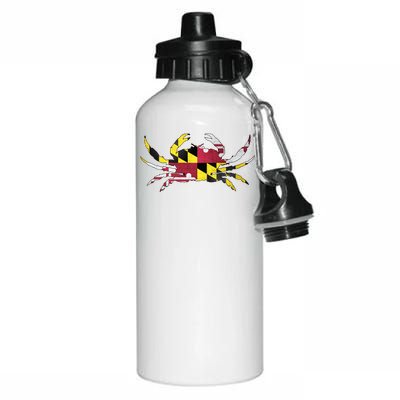 Maryland Flag Crab Aluminum Water Bottle 