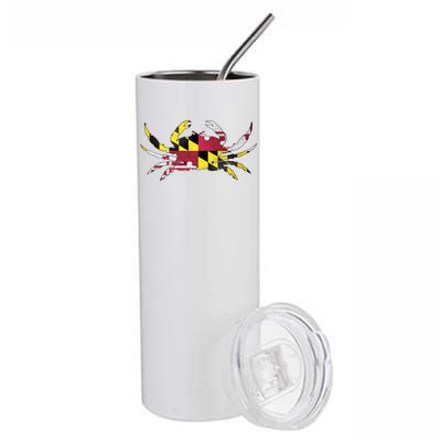 Maryland Flag Crab Stainless Steel Tumbler