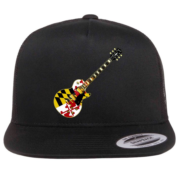 Maryland Guitar Flat Bill Trucker Hat