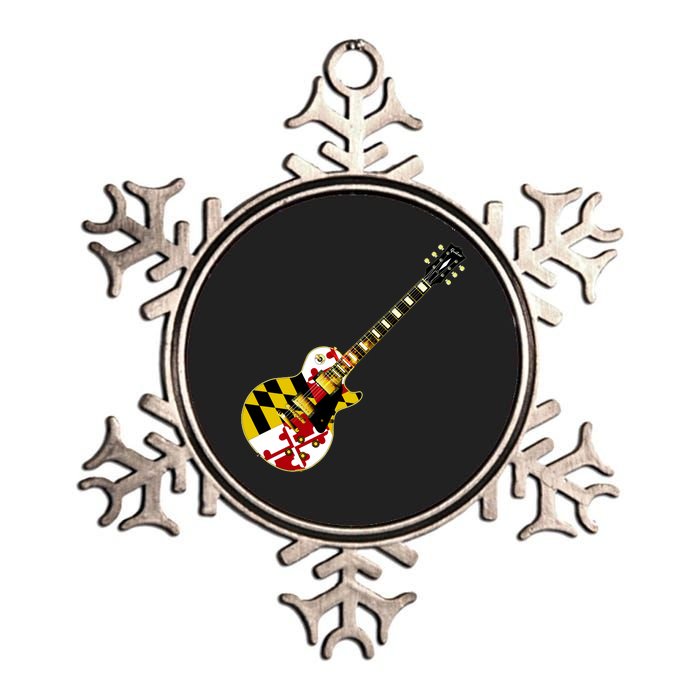 Maryland Guitar Metallic Star Ornament