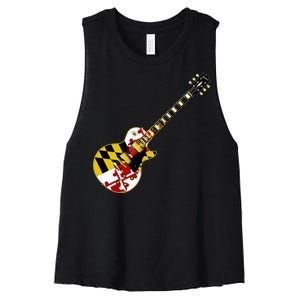 Maryland Guitar Women's Racerback Cropped Tank