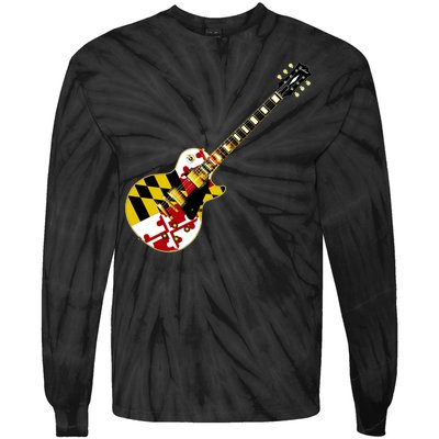 Maryland Guitar Tie-Dye Long Sleeve Shirt