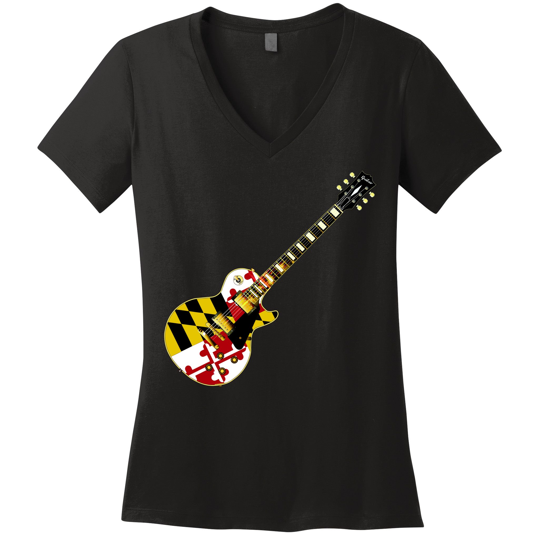 Maryland Guitar Women's V-Neck T-Shirt
