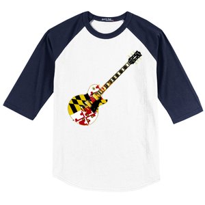 Maryland Guitar Baseball Sleeve Shirt