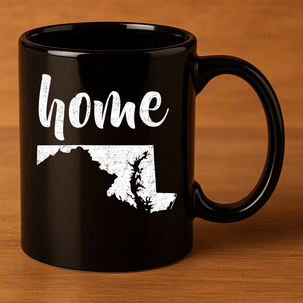 Maryland Home State 11oz C Handle Ceramic Mug