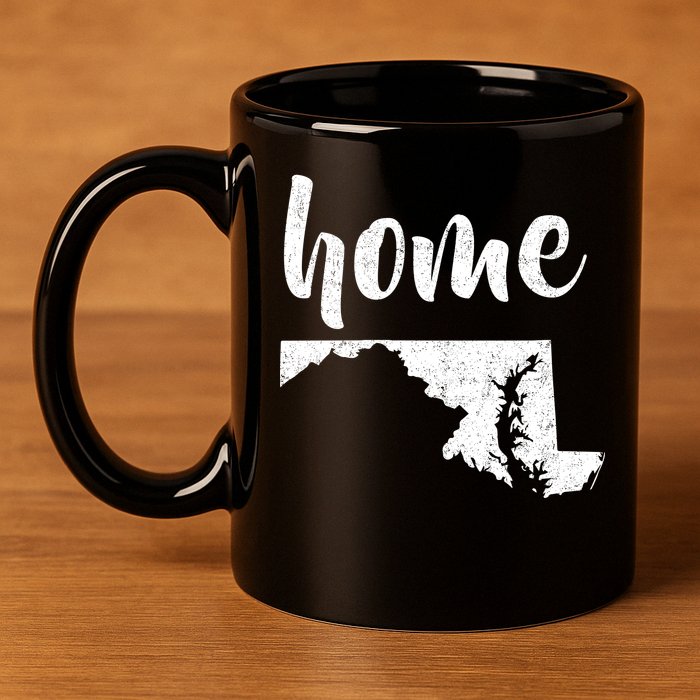 Maryland Home State 11oz C Handle Ceramic Mug
