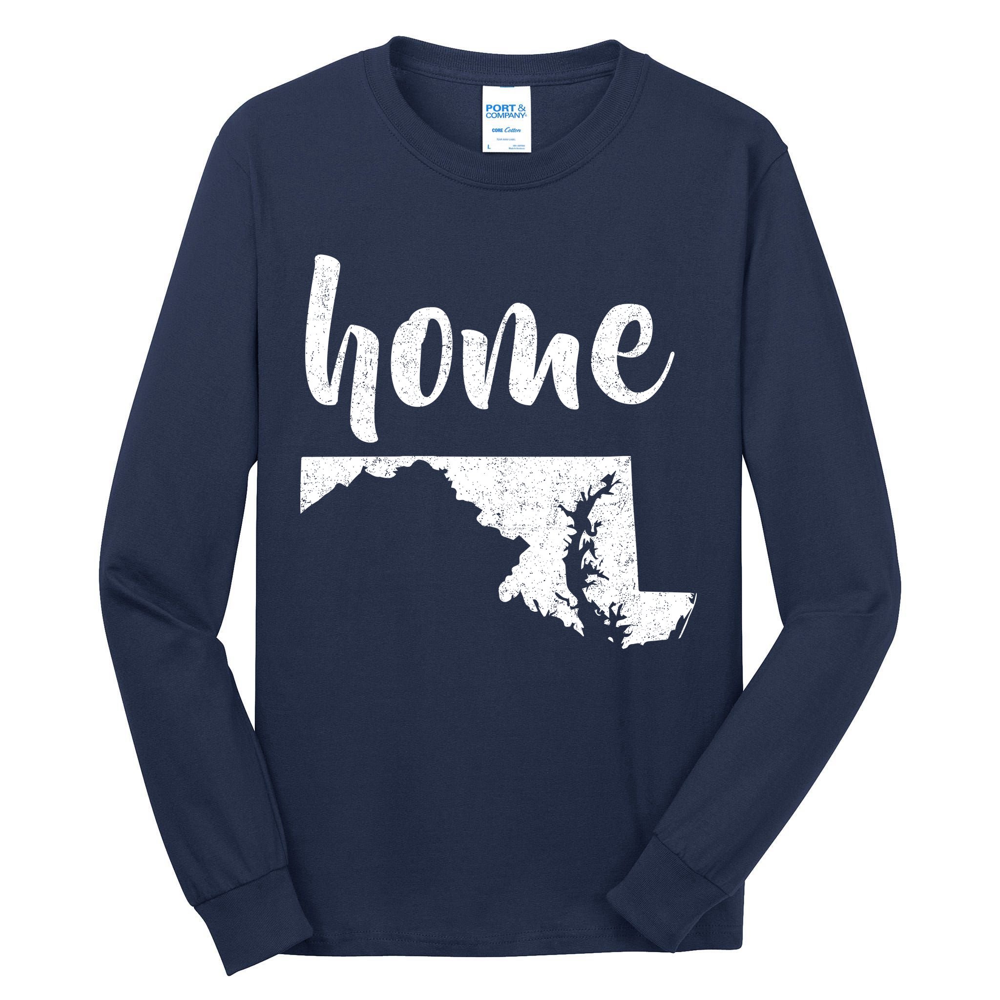 Maryland Home State Tall Long Sleeve T-Shirt