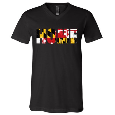 Maryland Is Home V-Neck T-Shirt