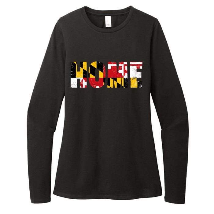 Maryland Is Home Womens CVC Long Sleeve Shirt