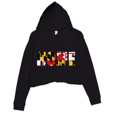 Maryland Is Home Crop Fleece Hoodie