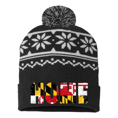 Maryland Is Home USA-Made Snowflake Beanie