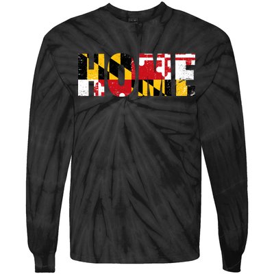 Maryland Is Home Tie-Dye Long Sleeve Shirt