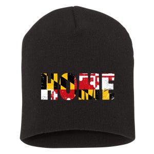 Maryland Is Home Short Acrylic Beanie