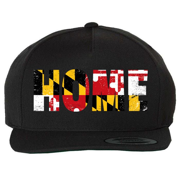 Maryland Is Home Wool Snapback Cap