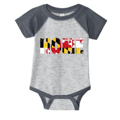 Maryland Is Home Infant Baby Jersey Bodysuit