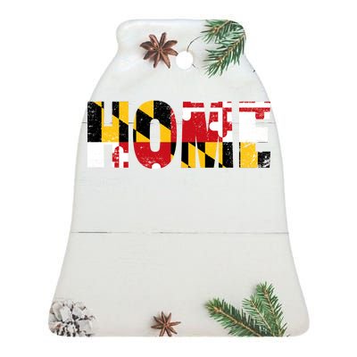 Maryland Is Home Ceramic Bell Ornament