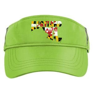 Maryland State Flag Adult Drive Performance Visor