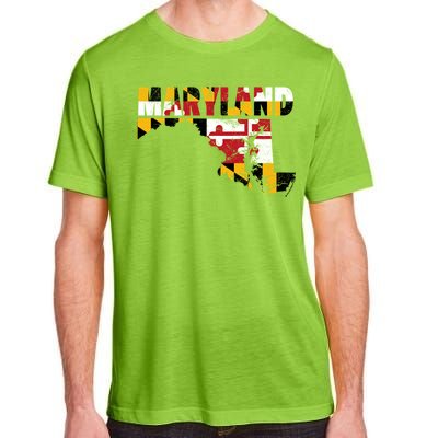 Maryland State Flag Adult ChromaSoft Performance T-Shirt