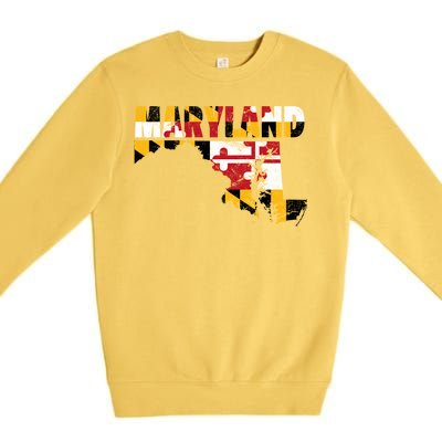 Maryland State Flag Premium Crewneck Sweatshirt