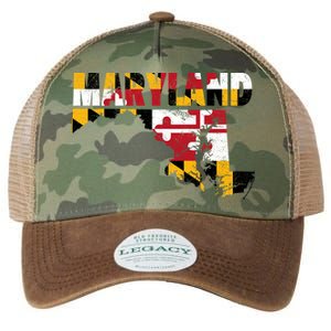 Maryland State Flag Legacy Tie Dye Trucker Hat