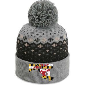 Maryland State Flag The Baniff Cuffed Pom Beanie