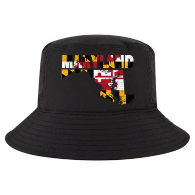 Maryland State Flag Cool Comfort Performance Bucket Hat
