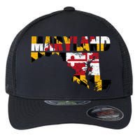 Maryland State Flag Flexfit Unipanel Trucker Cap