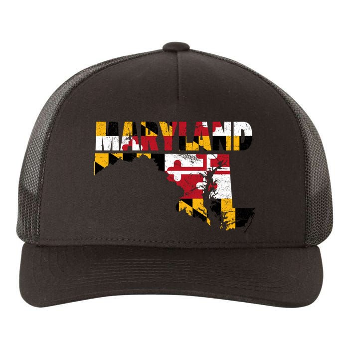 Maryland State Flag Yupoong Adult 5-Panel Trucker Hat