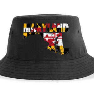 Maryland State Flag Sustainable Bucket Hat