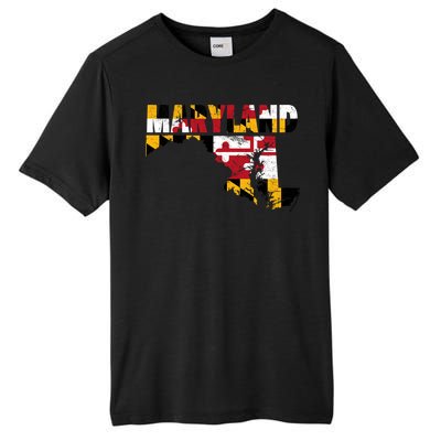 Maryland State Flag Tall Fusion ChromaSoft Performance T-Shirt