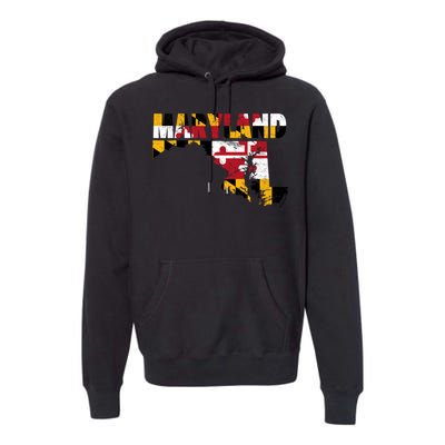 Maryland State Flag Premium Hoodie