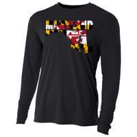 Maryland State Flag Cooling Performance Long Sleeve Crew