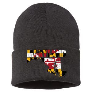 Maryland State Flag Sustainable Knit Beanie