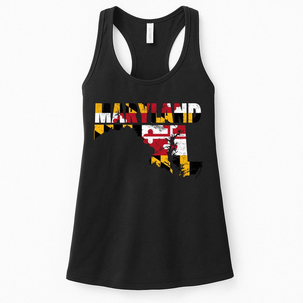 Maryland State Flag Womens Tank Top