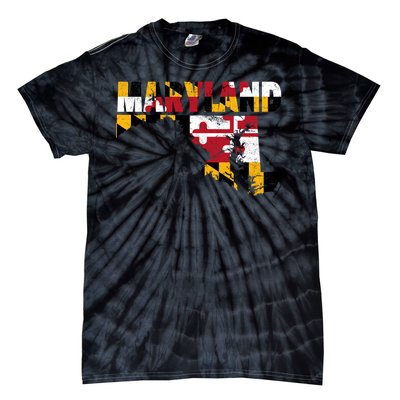 Maryland State Flag Tie-Dye T-Shirt