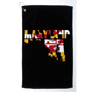 Maryland State Flag Platinum Collection Golf Towel