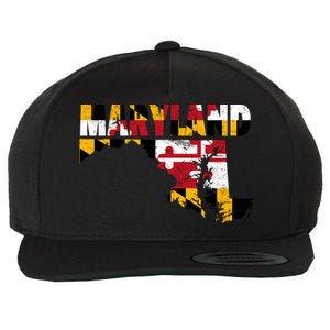 Maryland State Flag Wool Snapback Cap