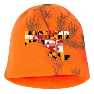 Maryland State Flag Kati - Camo Knit Beanie