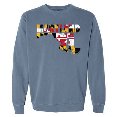 Maryland State Flag Garment-Dyed Sweatshirt