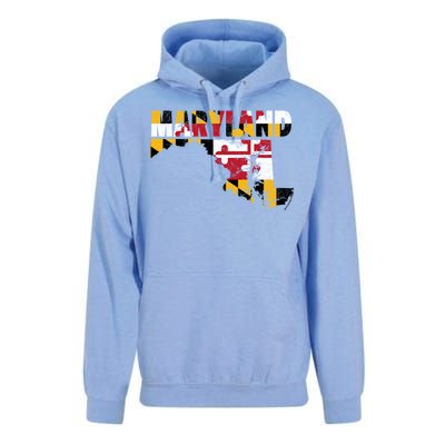 Maryland State Flag Unisex Surf Hoodie