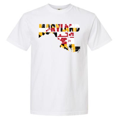 Maryland State Flag Garment-Dyed Heavyweight T-Shirt