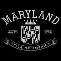 Maryland Stylized Emblem EST 1788 State of America Cooling Performance Crew T-Shirt