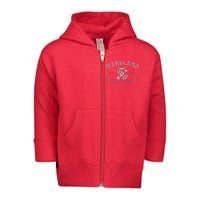 Maryland Stylized Emblem EST 1788 State of America Toddler Zip Fleece Hoodie