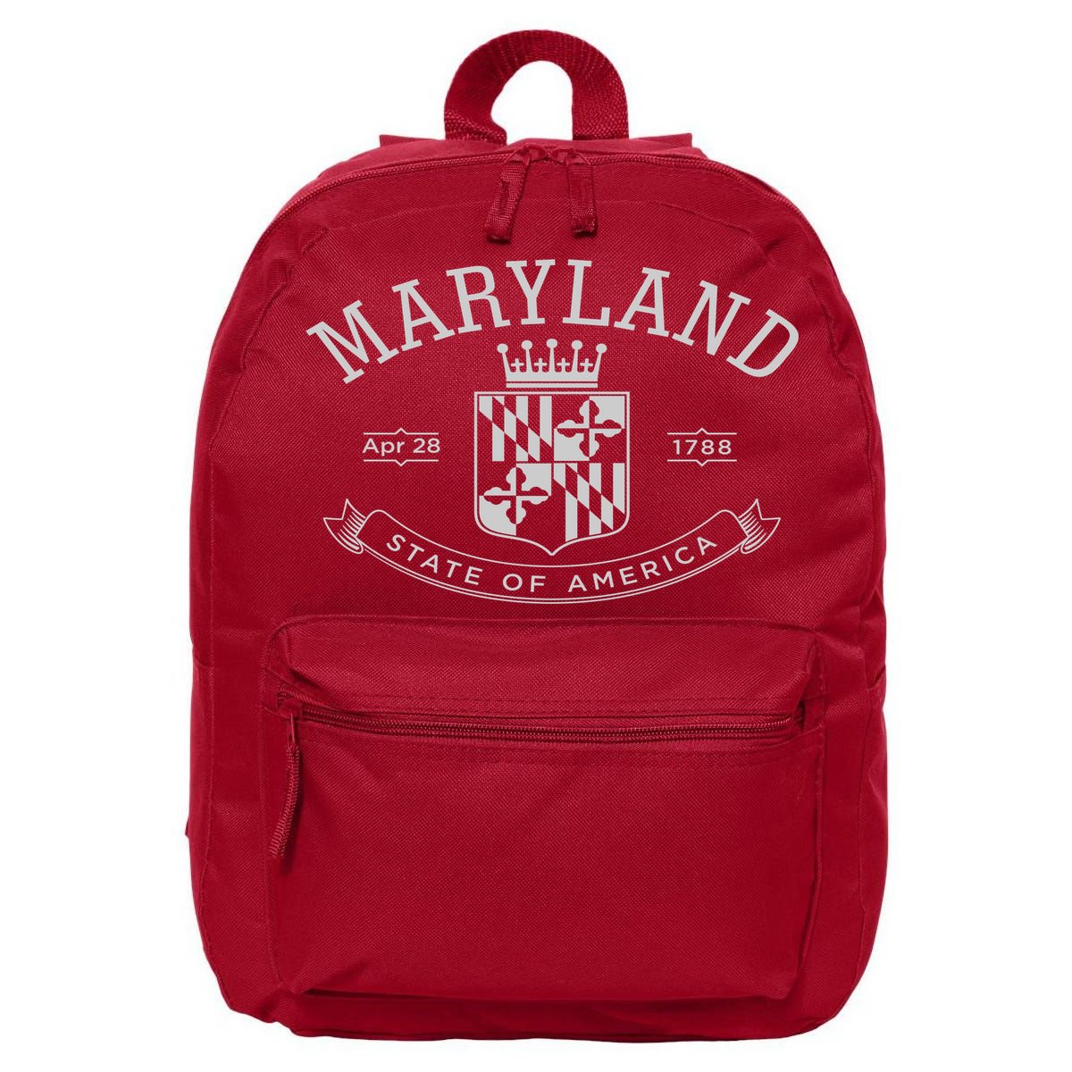 Maryland Stylized Emblem EST 1788 State of America 16 in Basic Backpack