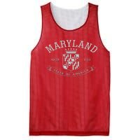 Maryland Stylized Emblem EST 1788 State of America Mesh Reversible Basketball Jersey Tank