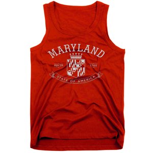 Maryland Stylized Emblem EST 1788 State of America Tank Top