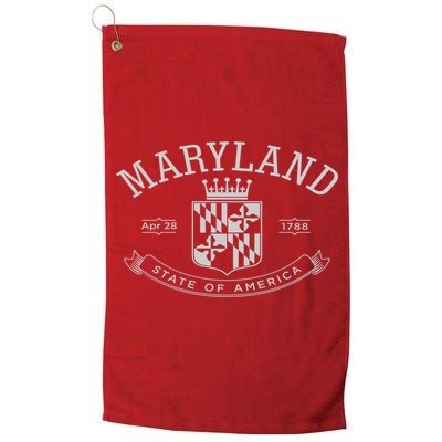 Maryland Stylized Emblem EST 1788 State of America Golf Towel