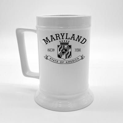 Maryland Stylized Emblem EST 1788 State of America Beer Stein